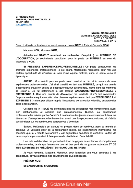 Lettre De Motivation Responsable Hygiène Et Sécurité